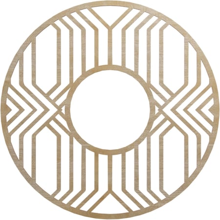 Ekena Millwork Empire Wood Fretwork Pierced Ceiling Medallion, Birch, 32"OD x 11 3/4"ID x 3/8"T CMWP32X32X0375EPBI